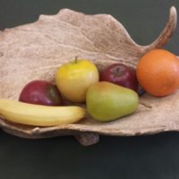 Früchteschale aus Damschaufeln