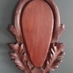 Trophäenschild Tiefschnitz für Sika- und Damhirsch