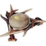 Kerzenhalter mit Rehhorn