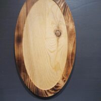 Hirschschild Fichte gebrannt