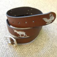 Jägergürtel mit Ornamenten in silbern