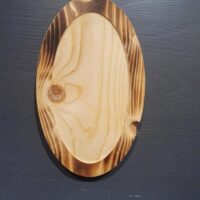 Rehschild Fichte gebrannt ohne Kieferfach