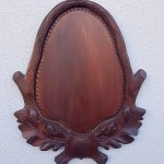 Trophäenschild Schultermontage Rothirsch