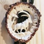 Hemdkordel mit Steinbock-Motiv aus echtem Hirschhorn