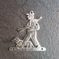 Ornament Jäger mit Jagdhund