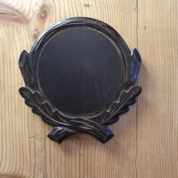 Trophäenschild Wildschwein geschnitzt